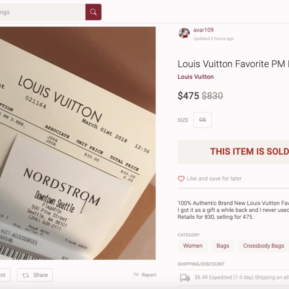 Louis Vuitton Handbags - ❗️damier ebene favorite pm scammer alert @avar109